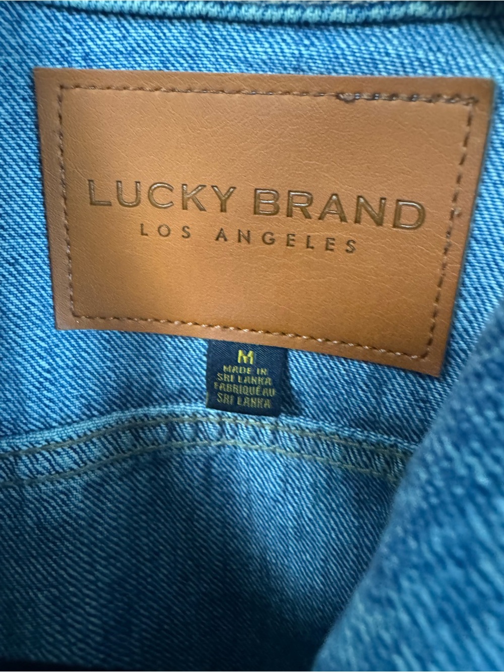 Lucky Brand Light Wash Denim Jacket Size M - Picture 3 of 7